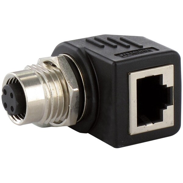 Murrelektronik Adapter, M12, Female, Straight, RJ45 - 7000-44681-0000000