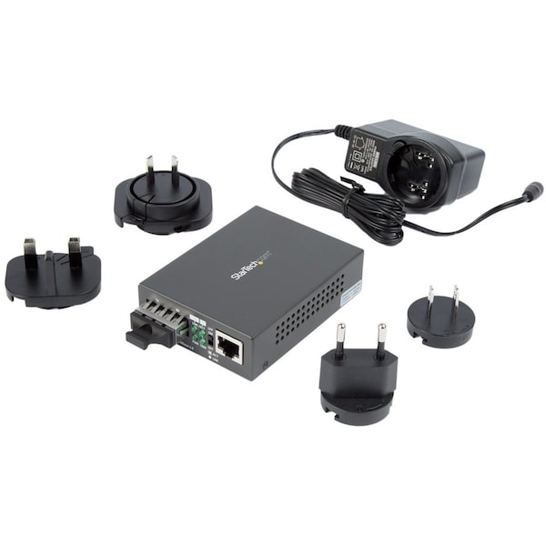 Startech.Com Fiber Media Converter - 10 km - Single-mode - 1000Base-LX - MCMGBSCSM10