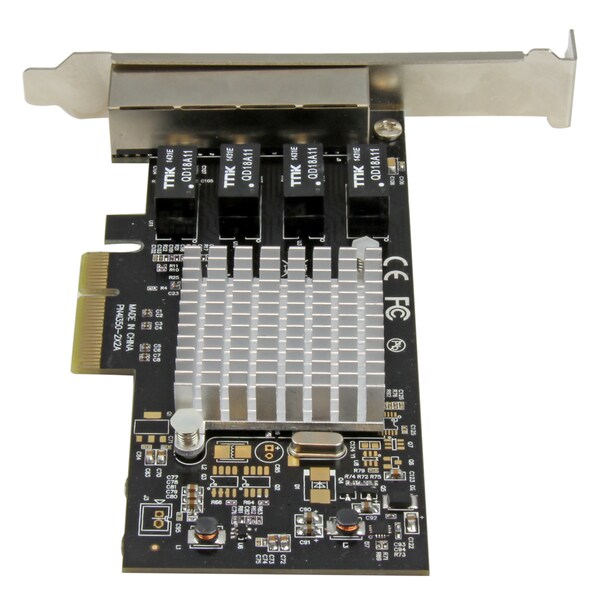 Startech.Com 4-Port Gigabit NIC with Intel I350-AM4 Chipset - PCI Express - ST4000SPEXI