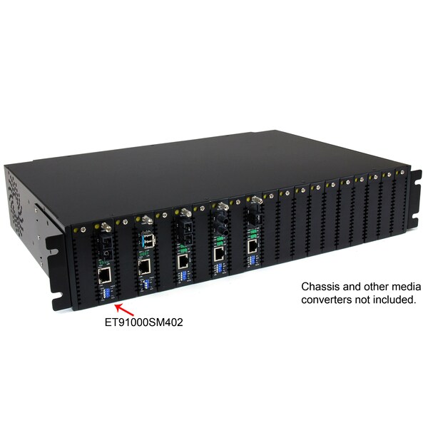 Startech.Com Gigabit Ethernet SM Fiber Media Converter SC 40 km - ET91000SM402