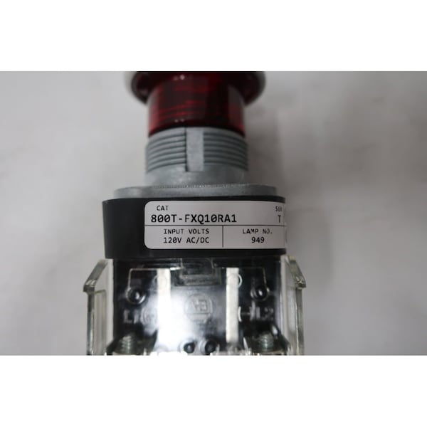 Allen Bradley 800T-FXQ10RA1: Botón de pulsar-tirar ILUMINADO de 120V-AC 120V-DC - 800T-FXQ10RA1