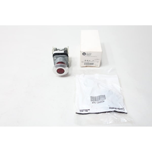 Allen Bradley 800T-FXQ10RA1: Botón de pulsar-tirar ILUMINADO de 120V-AC 120V-DC - 800T-FXQ10RA1