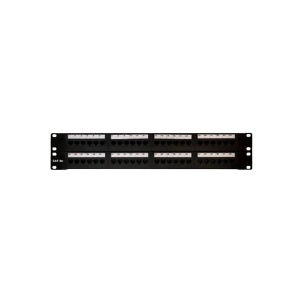 On Q On-Q Cat 5e 48-Port Rack Mount Patch Panel - Category 5e 48-Port T568A/B Universal Wiring - 48845C5E