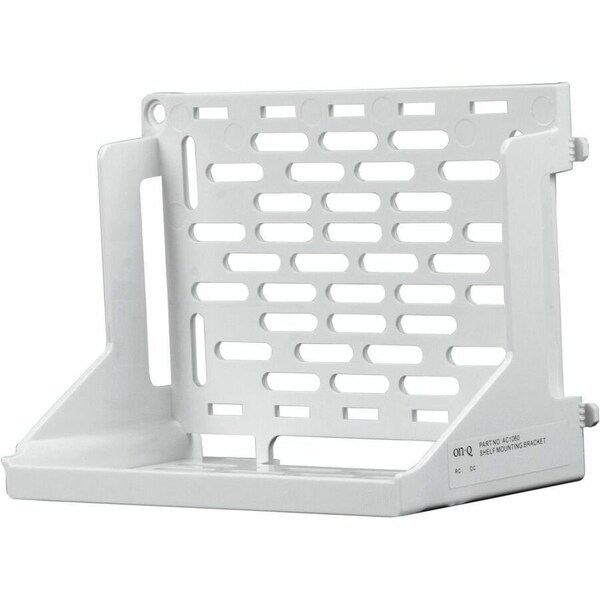 On Q On-Q Mounting Bracket for Mounting Shelf, Modem, Router - White - 10 lb Load Capacity - Plastic - 10 Pack - AC106010