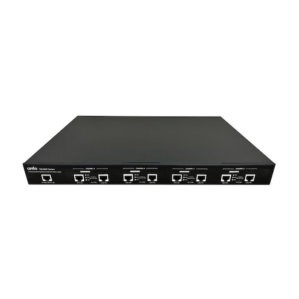 Cerio Multi Gigabit 4 Channel AT/Class2, 3, 4 PoE PD Test Loader, 19 inch/1U Base - TD-04AT