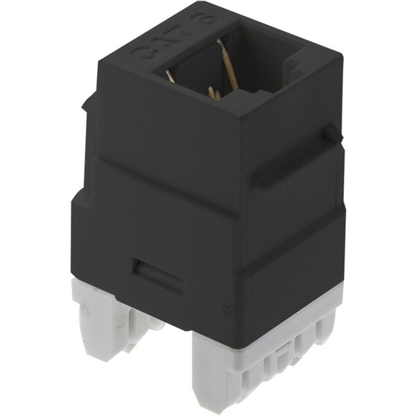 On Q On-Q RJ45 Cat 6 Keystone Insert, Black (M20) - This high quality insert is for use in all Keystone Wall Plates - WP3460BK