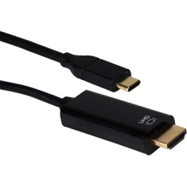 Qvs 10 ft. USB-C-Thunderbolt 3 to HDMI Ultra HD Video Converter Cable - USBCHD-10