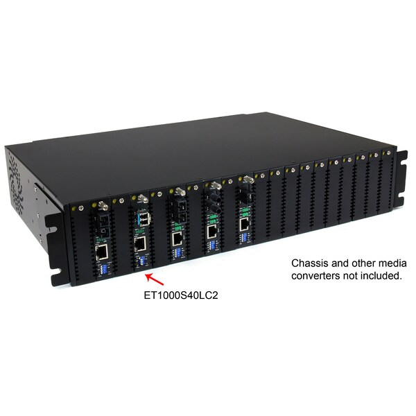 Startech.Com Gigabit Single Mode Fiber Media Converter LC 40 km - ET1000S40LC2