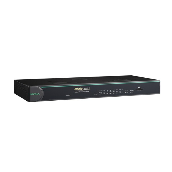 Moxa Modbus Gateway W/ Dual Lans, Dual Ac Power Inputs, M1Mgatemb3660I162Ac - MGATE MB3660I-16-2AC