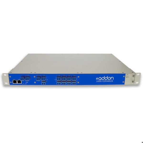 Add-On 8CH ACTIVE MUX EDFAS/TUNABLE DISPERSION - ADD-EDFAMUX-8X100G-28-120-DC