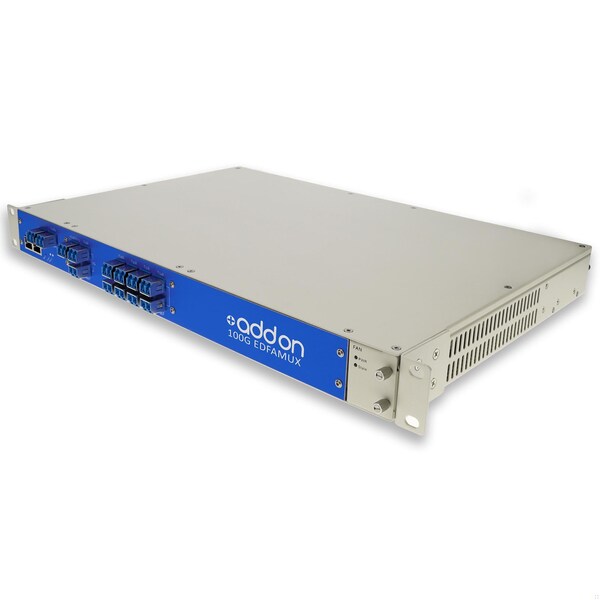 Add-On 8CH ACTIVE MUX EDFAS/TUNABLE DISPERSION - ADD-EDFAMUX-8X100G-28-120-DC
