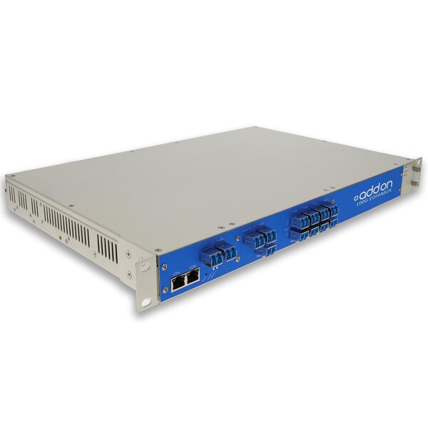Add-On 8CH ACTIVE MUX EDFAS/TUNABLE DISPERSION - ADD-EDFAMUX-8X100G-28-120-DC