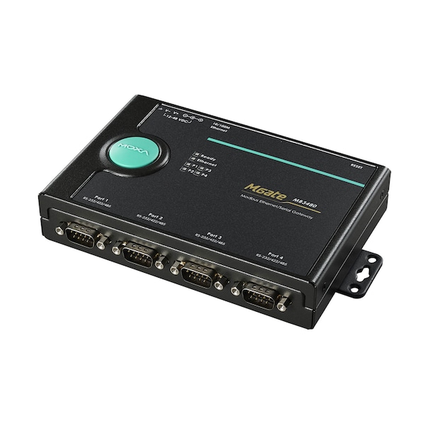 Moxa 4Port Rs-232/422/485 Modbus Tcp To Serial Communication Gateway - MGATE MB3480