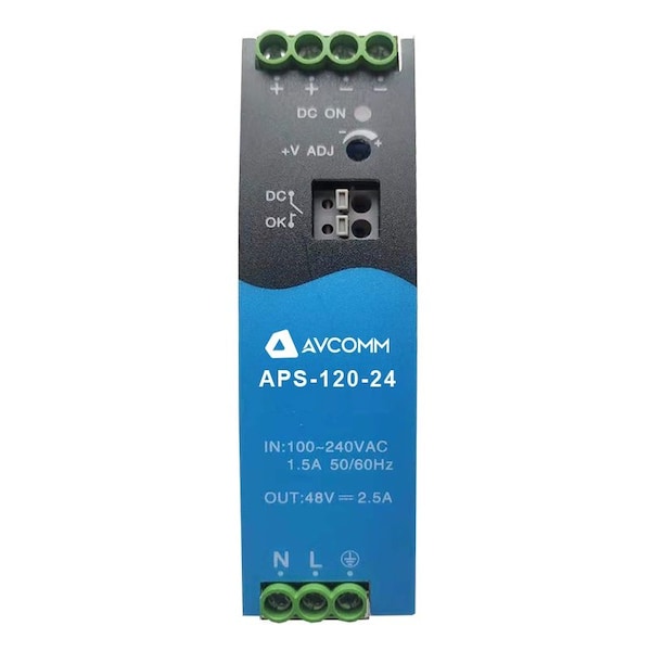 Avcomm 120W Single Output Industrial DIN Rail Power Supply - APS-120-24