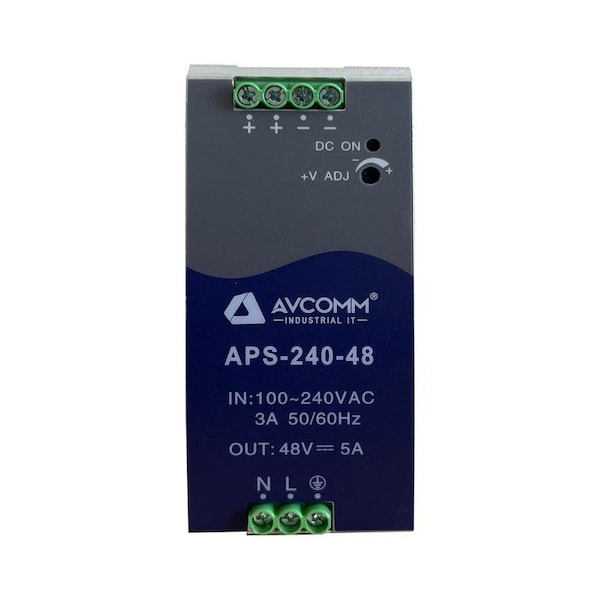 Avcomm 240W Single Output Industrial DIN Rail Power Supply - APS-240-48