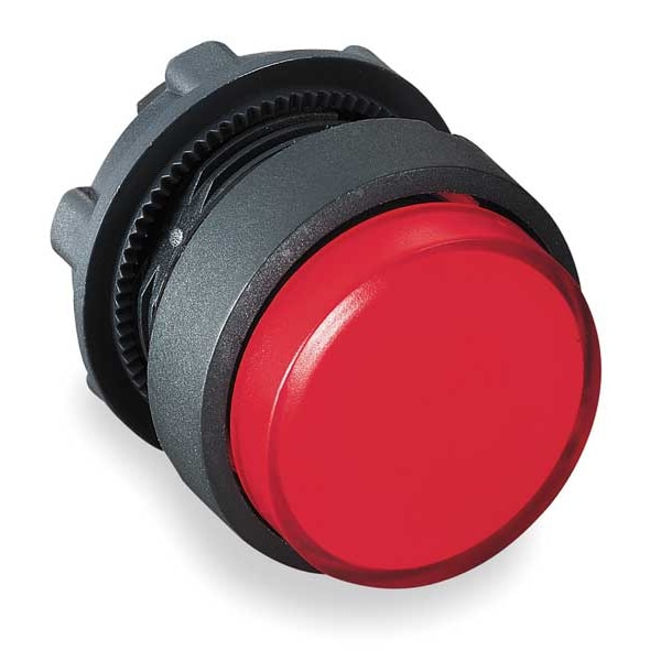 Operador de botón iluminado Schneider Electric, 22 mm, Rojo - ZB5AW143