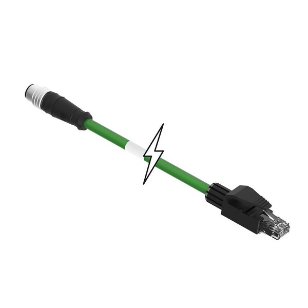 Molex M12-4P(D)-MM-ST/RJ45-M-6M-PUR - 1201080285
