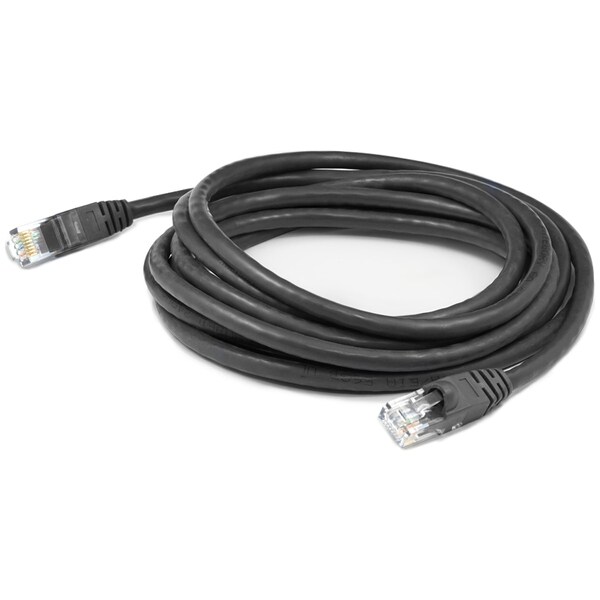 Add-On Addon 1Ft Rj-45 (Male) To Rj-45 (Male) Black Straight Unshielded - ADD-1FSLCAT6-BK