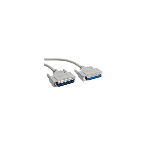 Swe-Tech 3C Serial Extension Cable, DB25 Male to DB25 Female, RS-232, 1:1, 10 foot - FWT10D3-01210