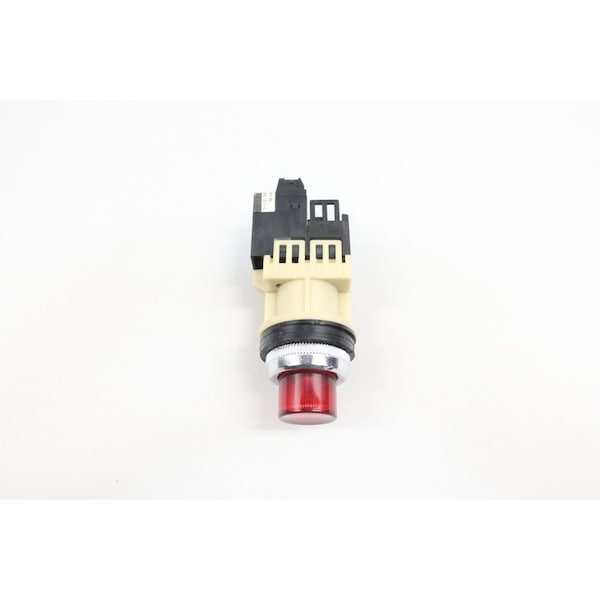 Botón de pulsador iluminado rojo AH30-L de Fuji Electric de 115-127V-Ac