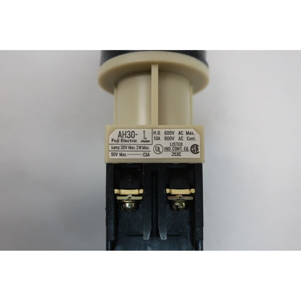 Botón de pulsador iluminado rojo AH30-L de Fuji Electric de 115-127V-Ac