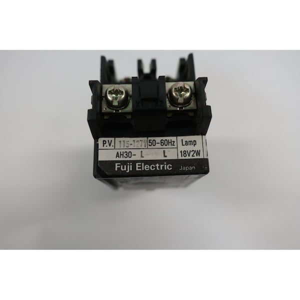 Botón de pulsador iluminado rojo AH30-L de Fuji Electric de 115-127V-Ac