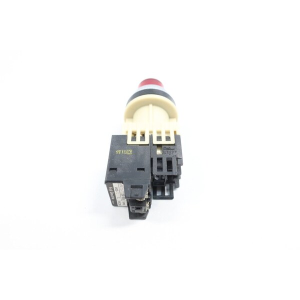 Botón de pulsador iluminado rojo AH30-L de Fuji Electric de 115-127V-Ac