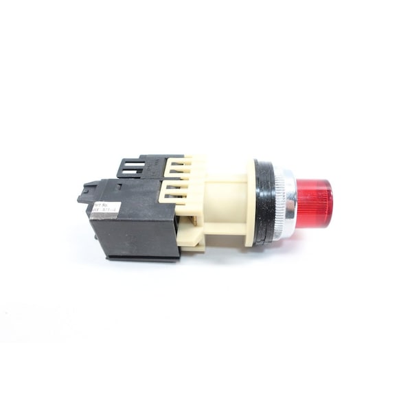 Botón de pulsador iluminado rojo AH30-L de Fuji Electric de 115-127V-Ac