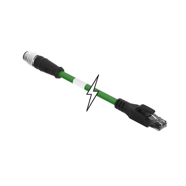 Molex M12-4P(D)-MM-ST/RJ45-M-20M-PUR - 1201080260