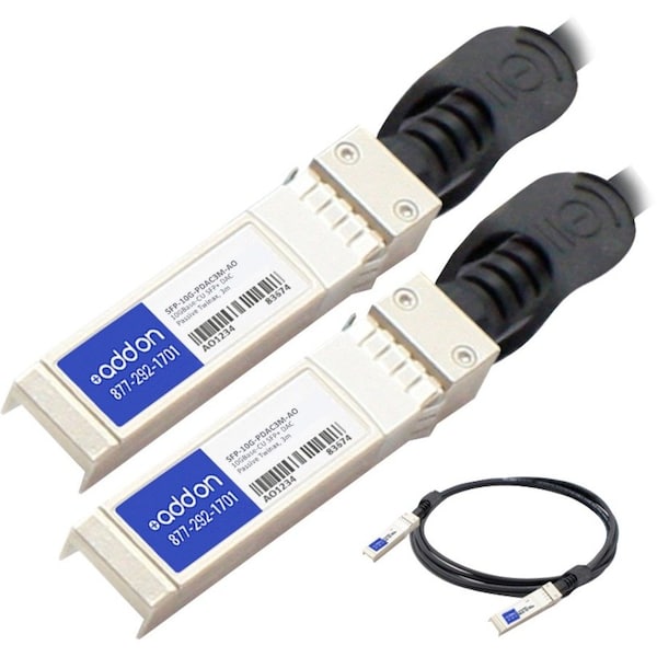 Add-On Addon Msa And Taa Compliant 10Gbase-Cu Sfp+ To Sfp+ Direct Attach - SFP-10G-PDAC3M-AO