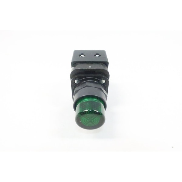 Botón pulsador iluminado verde de 12-130V CA 12-130V CC - 800H-QRBH2GA4Y de Allen Bradley.