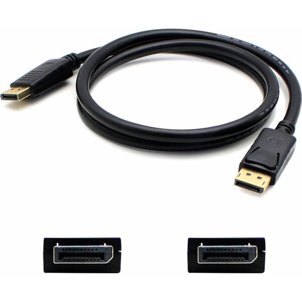 Add-On Addon 5Pk 6.0Ft Dp M/M Black Cable - 0A36537-AO-5PK