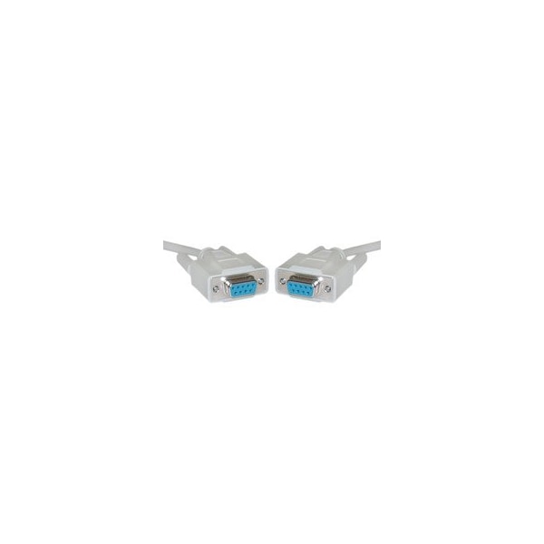 Swe-Tech 3C DB9 Female Serial Cable, DB9 Female, UL rated, 9 Conductor, 1:1, 10 foot - FWT10D1-03410