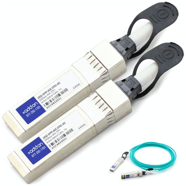 Add-On Addon Brocade (Formerly) 10Ge-Sfpp-Aoc-0701 Compatible Taa Compliant - 10GE-SFPP-AOC-0701-AO