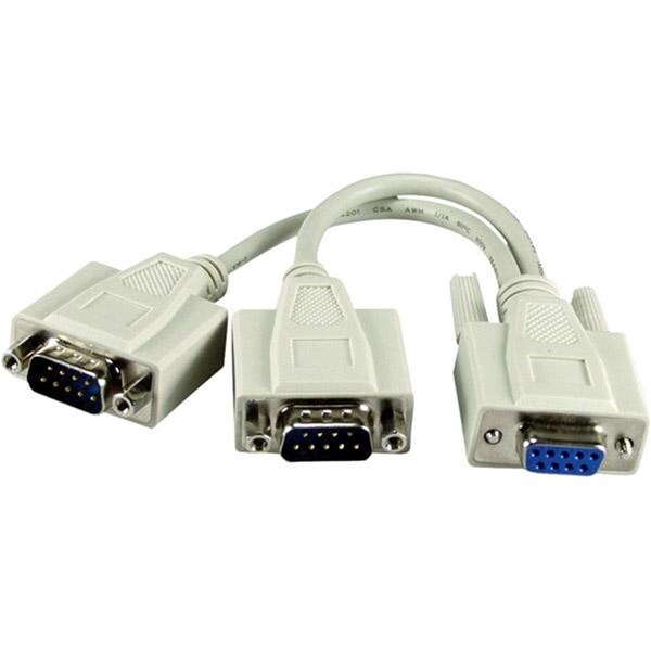 Qvs QVS CC317Y 8 in. Serial DB9 Female to DB9 Male Splitter - CC317Y