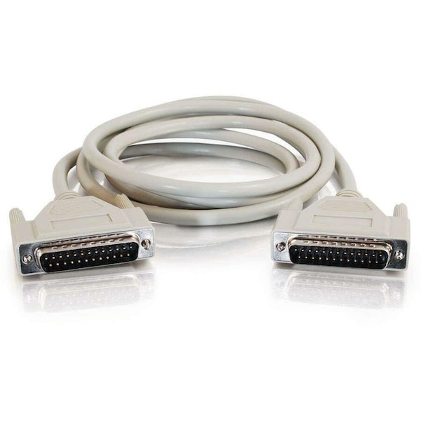 C2G C2G 10ft DB25 M/M Cable - DB-25 Male - DB-25 Male - 10ft - Beige - 02666