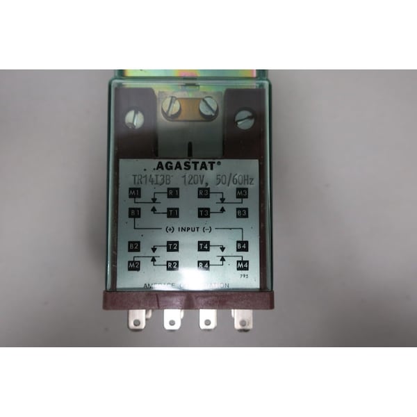 Relevador Agastat, 120V AC en bobina, 4 Forma C, 4PDT, 4 NA - TR14I3B