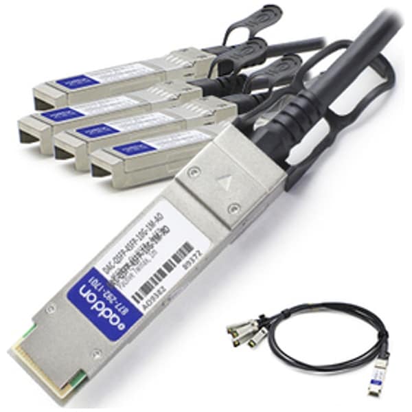 Add-On Addon Dell Dac-Qsfp-4Sfp-10G-1M Compatible Taa Compliant 40Gbase-Cu - DAC-QSFP-4SFP10G1MAO