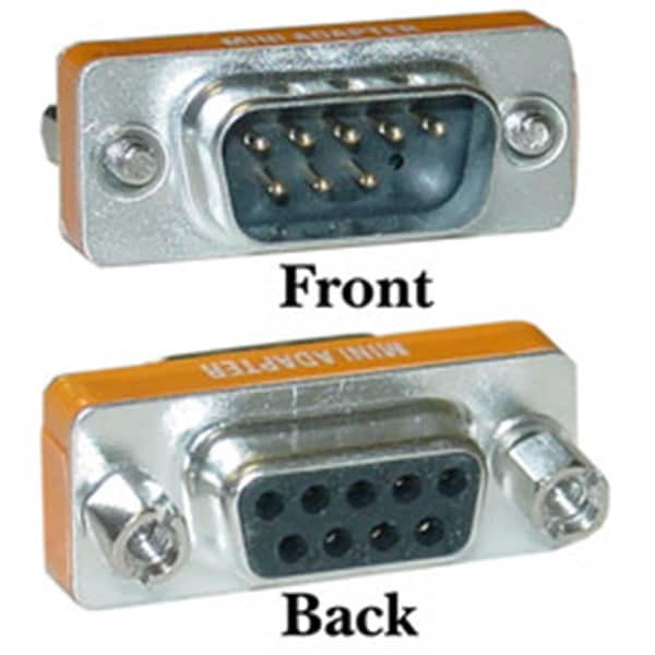 Cable Wholesale Mini Null Modem Adapter- DB9 Male to DB9 Female - 31D1-28200