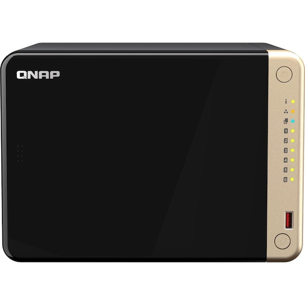 Qnap TS-664 6-BAY HIGH-PERFORMANCE DESKTOP NAS. INTEL 4C/4T PROCESSOR, BURST UP - TS-664-8G-US