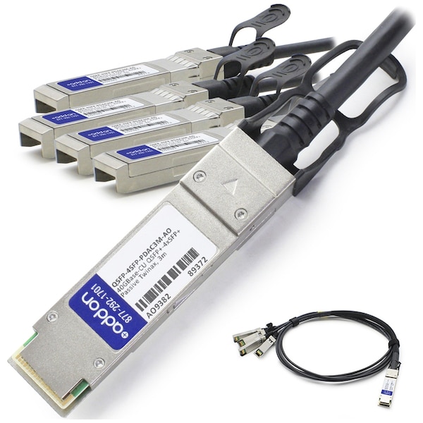 Add-On Addon Msa And Taa Compliant 40Gbase-Cu Qsfp+ To 4Xsfp+ Direct Attach - QSFP-4SFP-PDAC3M-AO