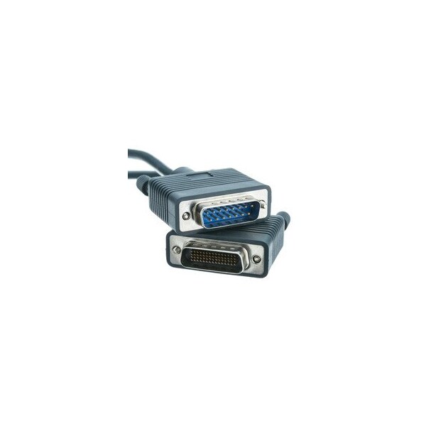 Swe-Tech 3C Cisco Compatible Serial Cable, HD60 Male to DB15 Male, Equivalent to CAB-X21MT-6, 6 foot - FWT10CO-01106