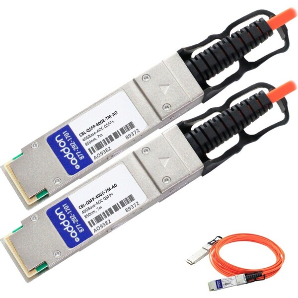 Add-On Addon Dell Force10 Compatible Taa Compliant 40Gbase-Aoc Qsfp+ Direct - CBL-QSFP-40GE-7M-AO