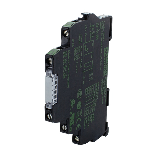 Módulo Acoplador Analógico MUUW de Murr Elektronik, IN: 0..10 V - OUT: 0..10 V, riel de montaje / terminal de tornillo - 44205