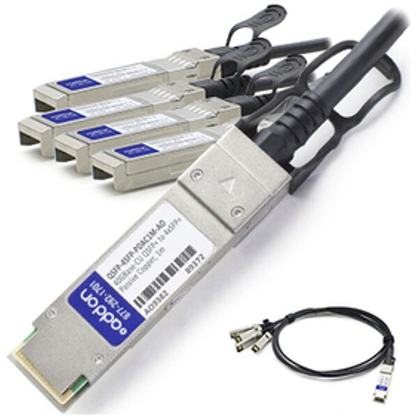 Add-On Addon Msa And Taa Compliant 40Gbase-Cu Qsfp+ To 4Xsfp+ Direct Attach - QSFP-4SFP-PDAC1M-AO