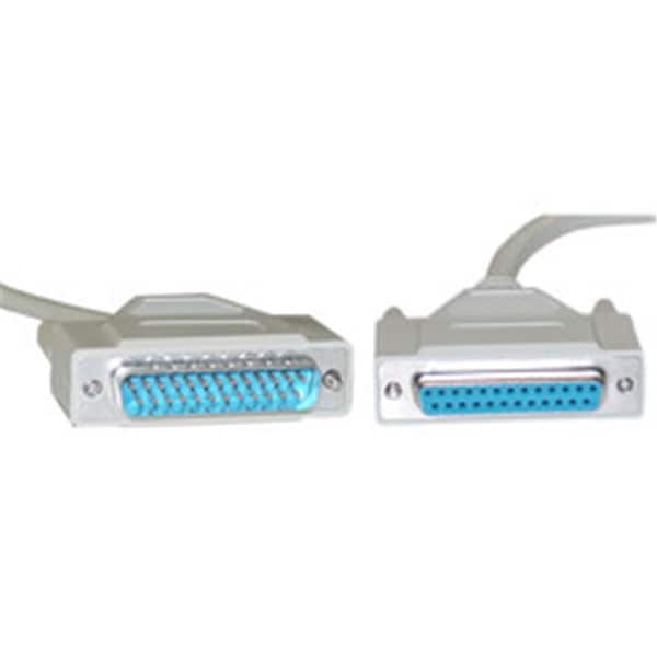 Cable Wholesale Serial Extension Cable DB25 Male to DB25 Female RS-232 UL rated 1:1 6 foot - 10D3-01206