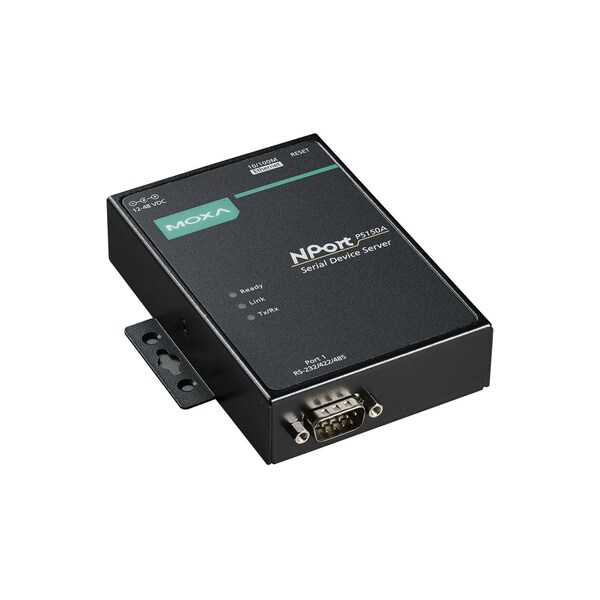 Moxa 1Port Rs-232/422/485 Dvc Srvr, 10/100M Eth., Db9 Male, Poe, Nport P5150A - NPORT P5150A