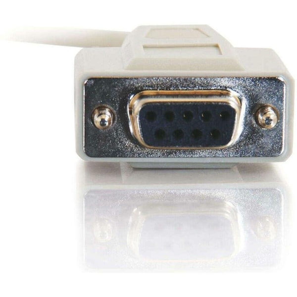 C2G C2G 10ft DB9 F/F Null Modem Cable - Beige - DB-9 Female Serial - DB-9 Female Serial - 10ft - Beige - 03045