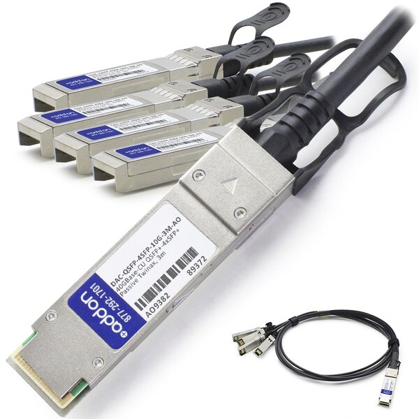 Add-On 3M Dell Comp Qsfp/4Xsfp+ Taa Dac - DAC-QSFP-4SFP-10G-3M-AO