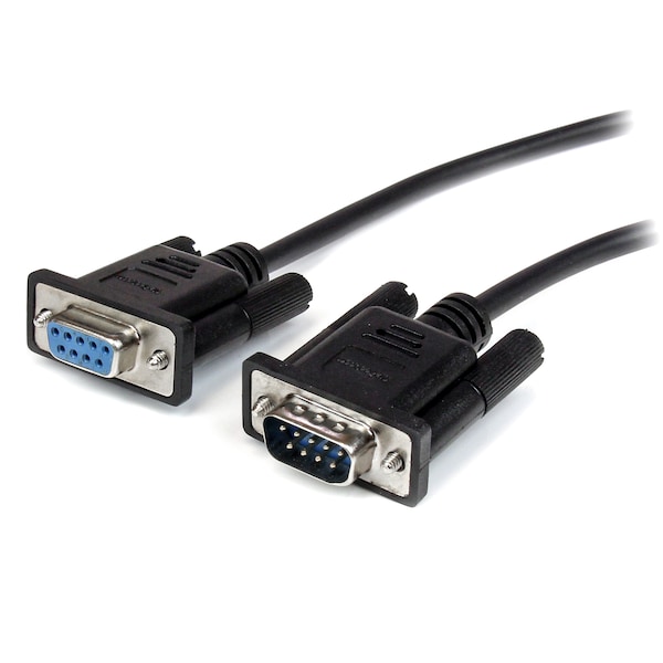 Startech.Com DB9 RS232 Serial Extension Cable - 1m Black Male to Female Cable - MXT1001MBK